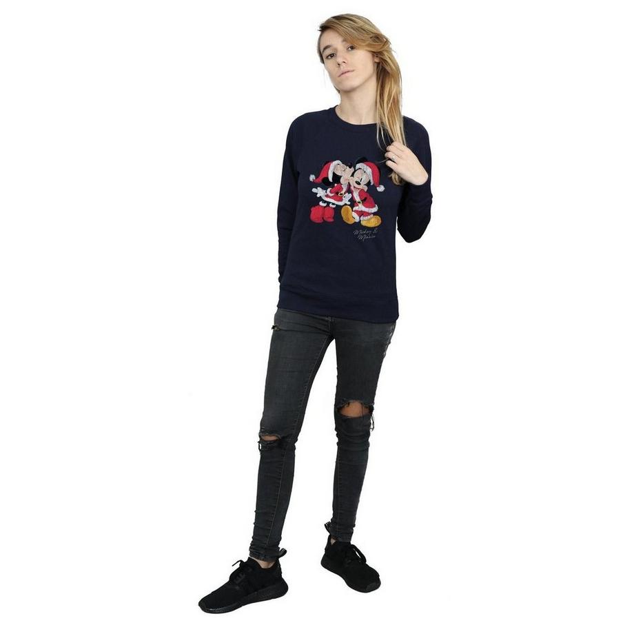Disney Mickey und Minnie Christmas Slim Fit Sweatshirt  