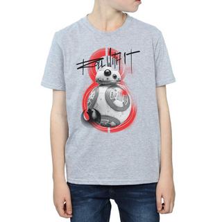 STAR WARS  Tshirt THE LAST JEDI ROLL WITH IT 
