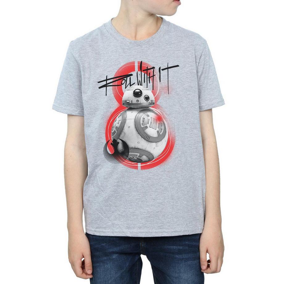 STAR WARS  The Last Jedi Roll With It TShirt 