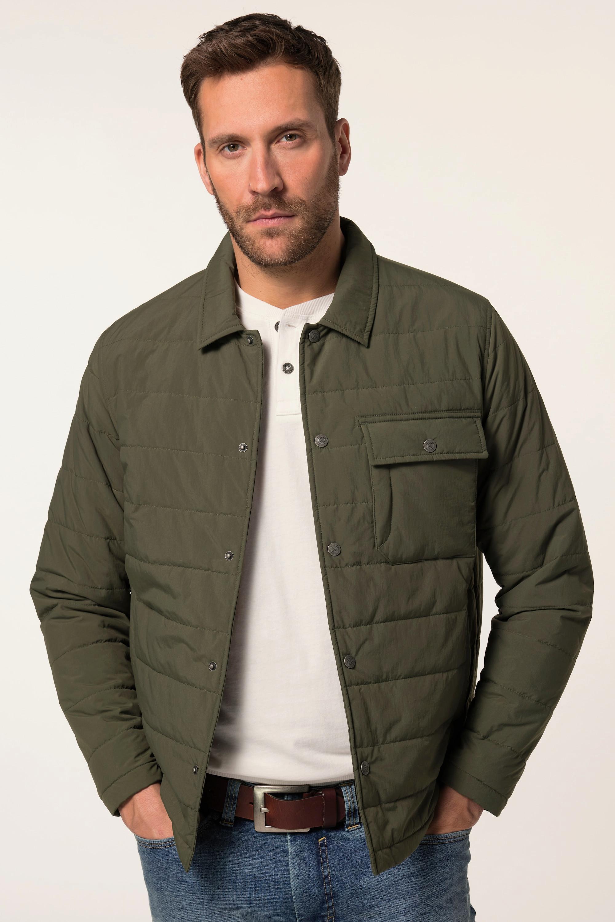 JP1880 Extra leichte Jacke Hemdkragen 2 Taschen  