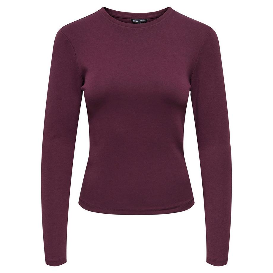 Longsleeve  1er Pack Figurbetont-ONLRILEY O-NECK TOP