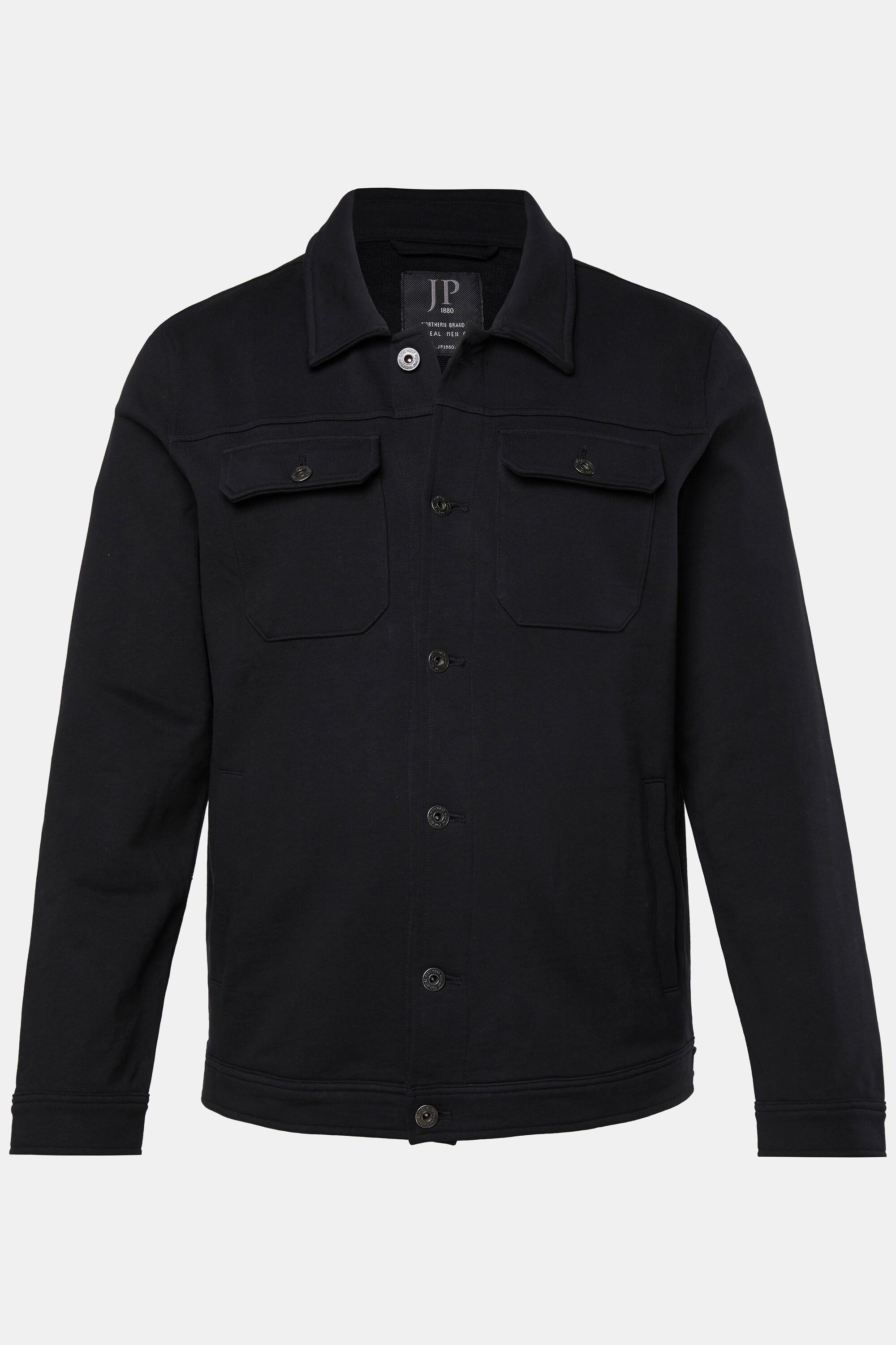 JP1880 Giacca di felpa stile trucker stampa sul retro  