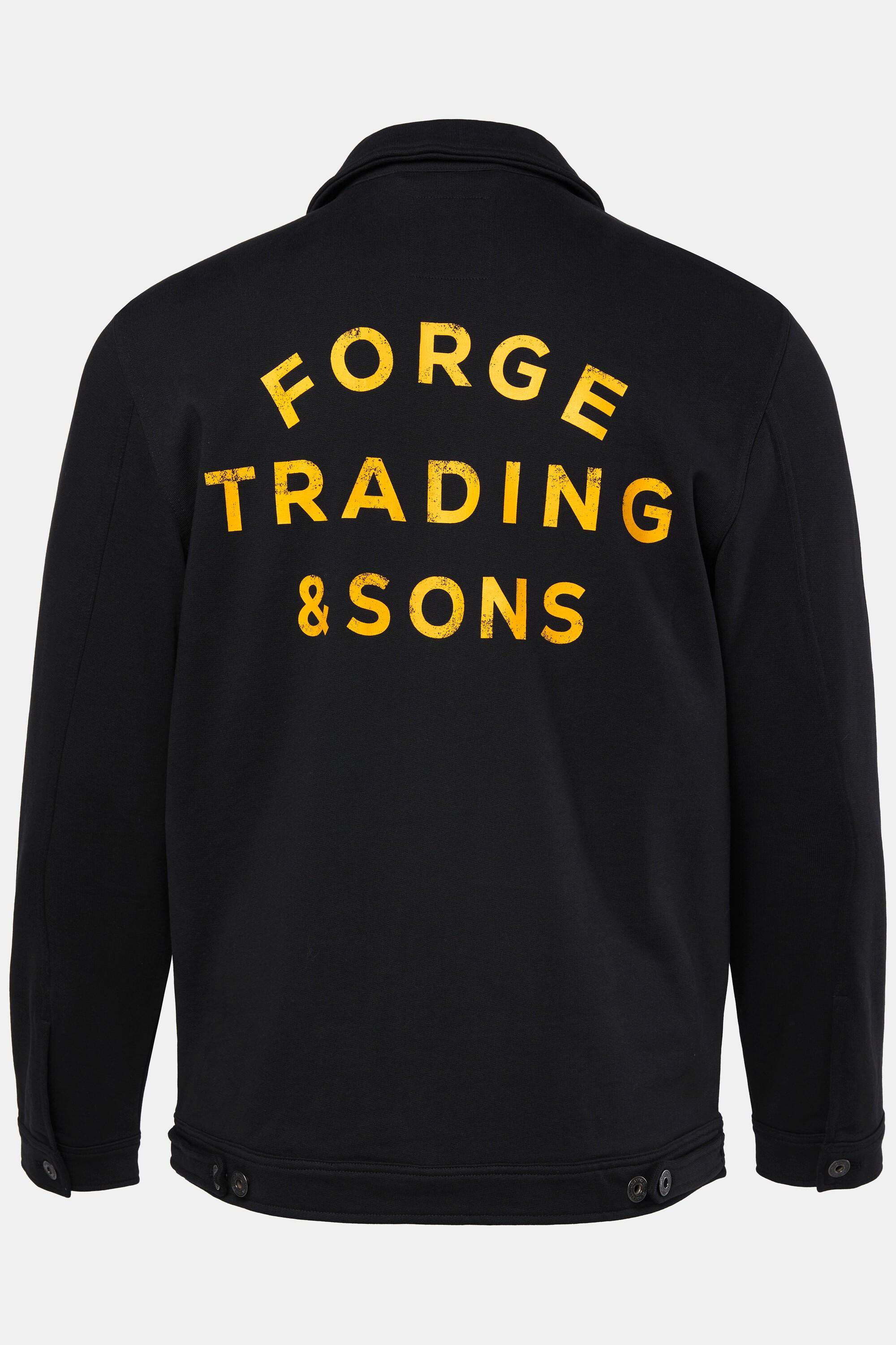 JP1880 Giacca di felpa stile trucker stampa sul retro  