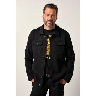 JP1880 Giacca di felpa stile trucker stampa sul retro  