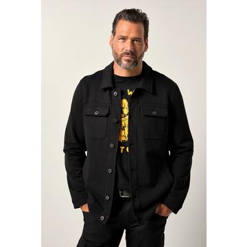 Sweatjacke, Truckerstyle, Rückenprint, 3 Taschen