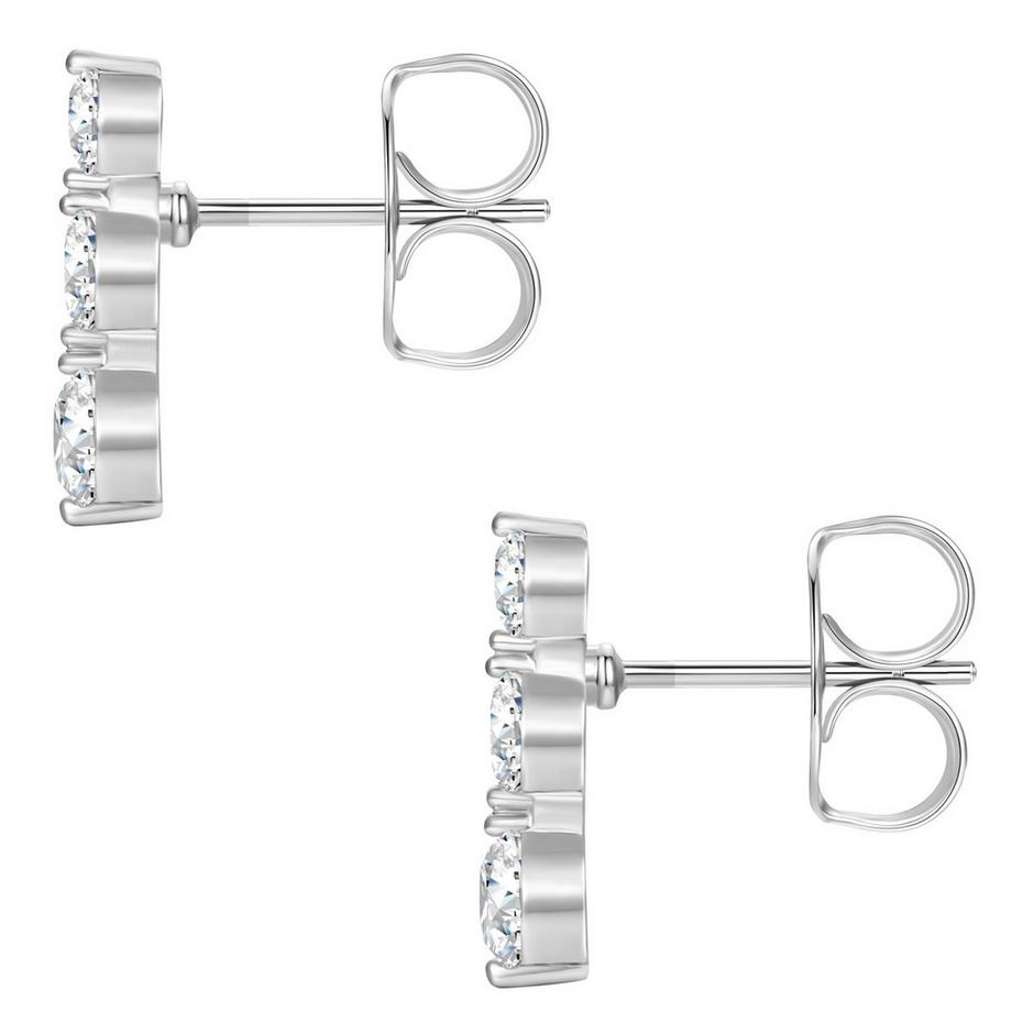 Lulu & Jane  Boucles d'oreilles Laiton Zircon 
