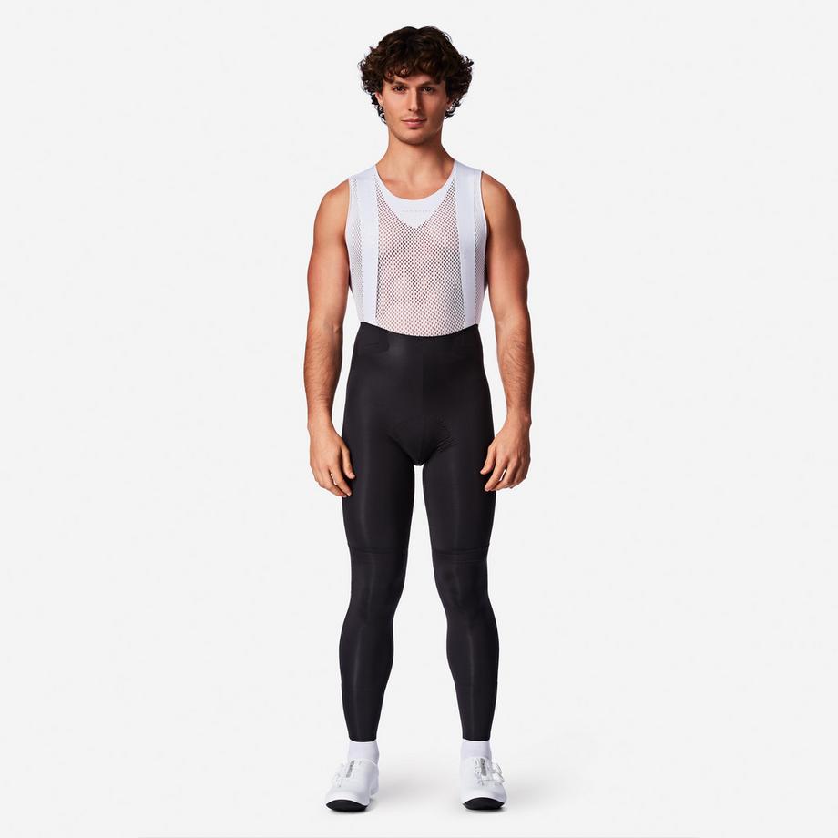 Cuissard long de vélo de route temps frais homme, RCR-R 2 noir