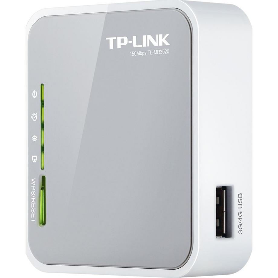 TP-Link  TL-MR3020 router wireless Fast Ethernet Banda singola (2.4 GHz) Grigio, Bianco 