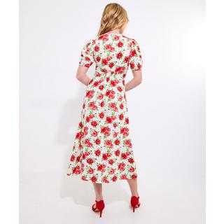 Joe Browns  Robe Midi Rétro Motif Roses 