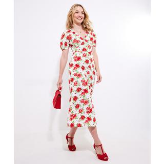 Joe Browns  Robe Midi Rétro Motif Roses 