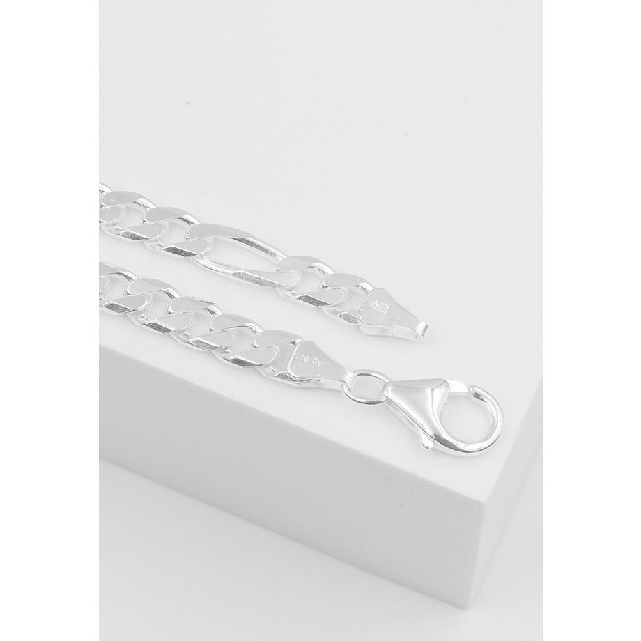 MUAU Schmuck  Collier figaro en argent 925, 6,2mm, 60cm 