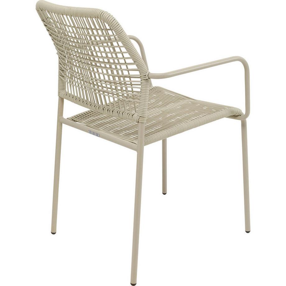 KARE Design Chaise de jardin Madagascar grise  