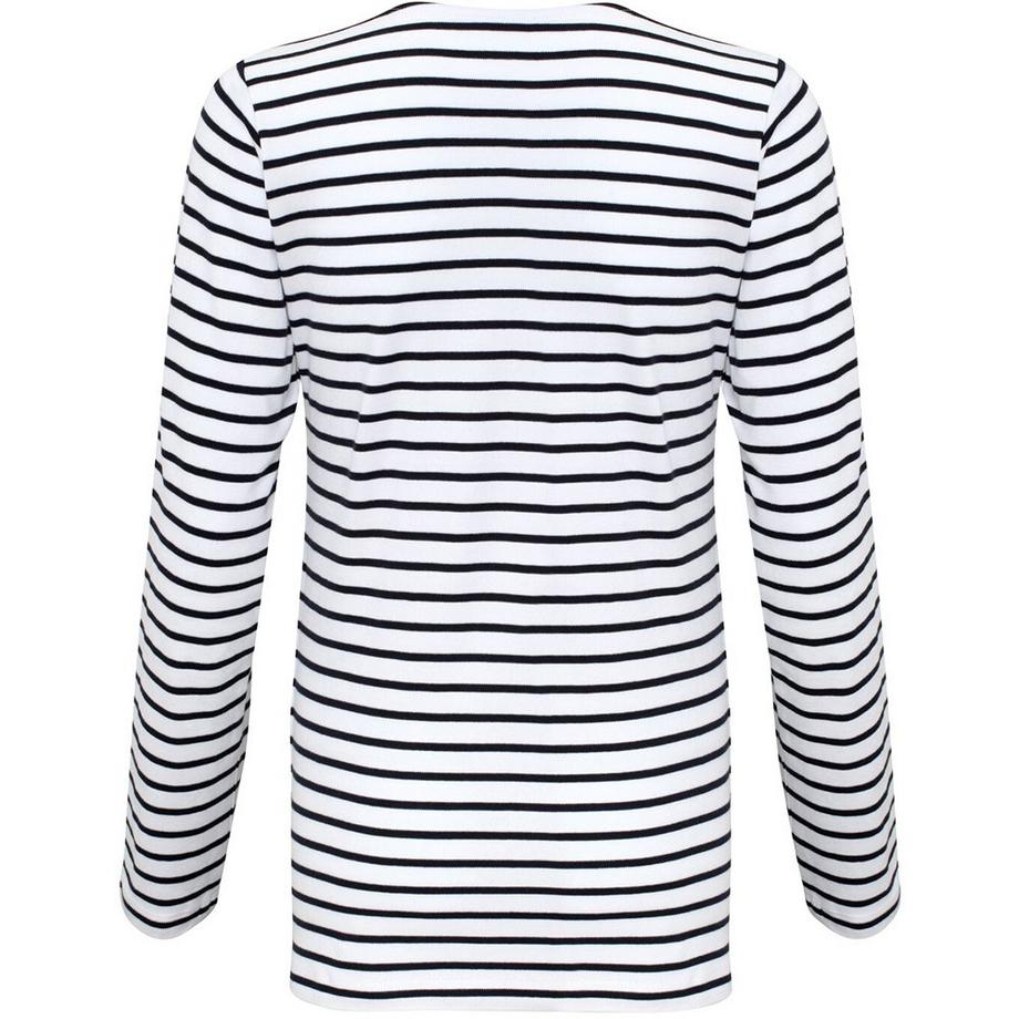 Asquith & Fox Mariniere T-Shirt Maniche Lunghe  