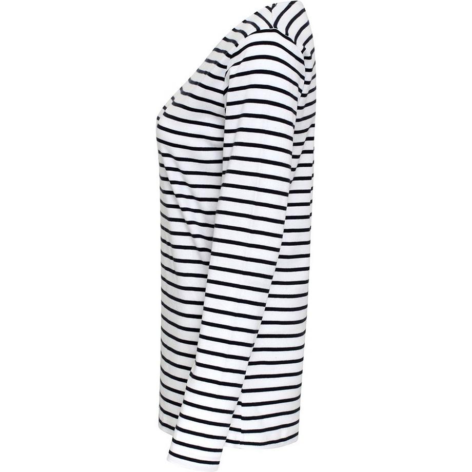 Asquith & Fox Mariniere T-Shirt Maniche Lunghe  