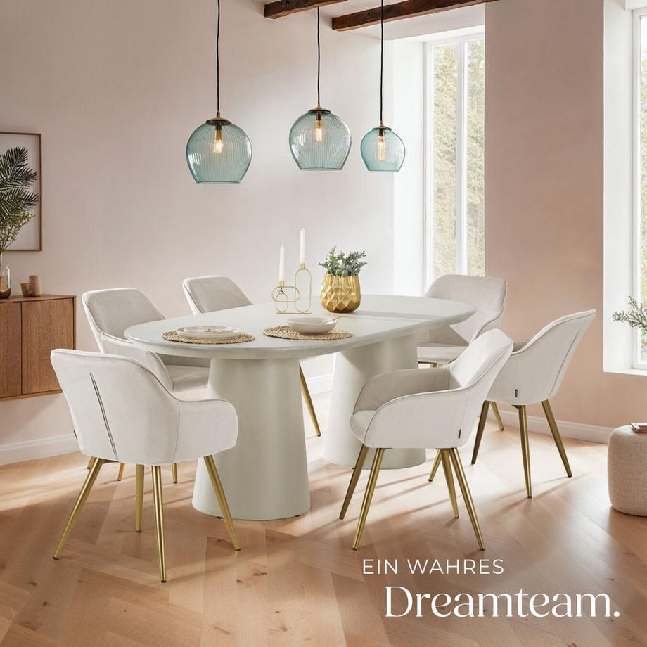 Tectake Chaise MARILYN rembourrée aspect velours  