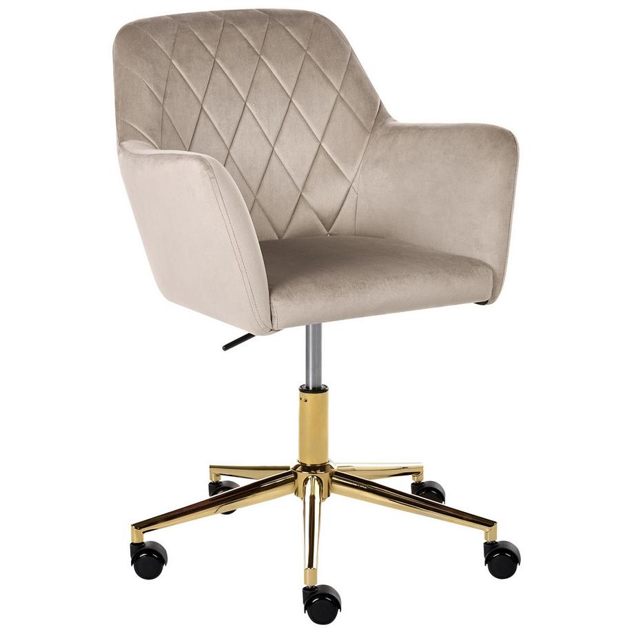 Chaise de bureau en Velours Moderne LELORIA