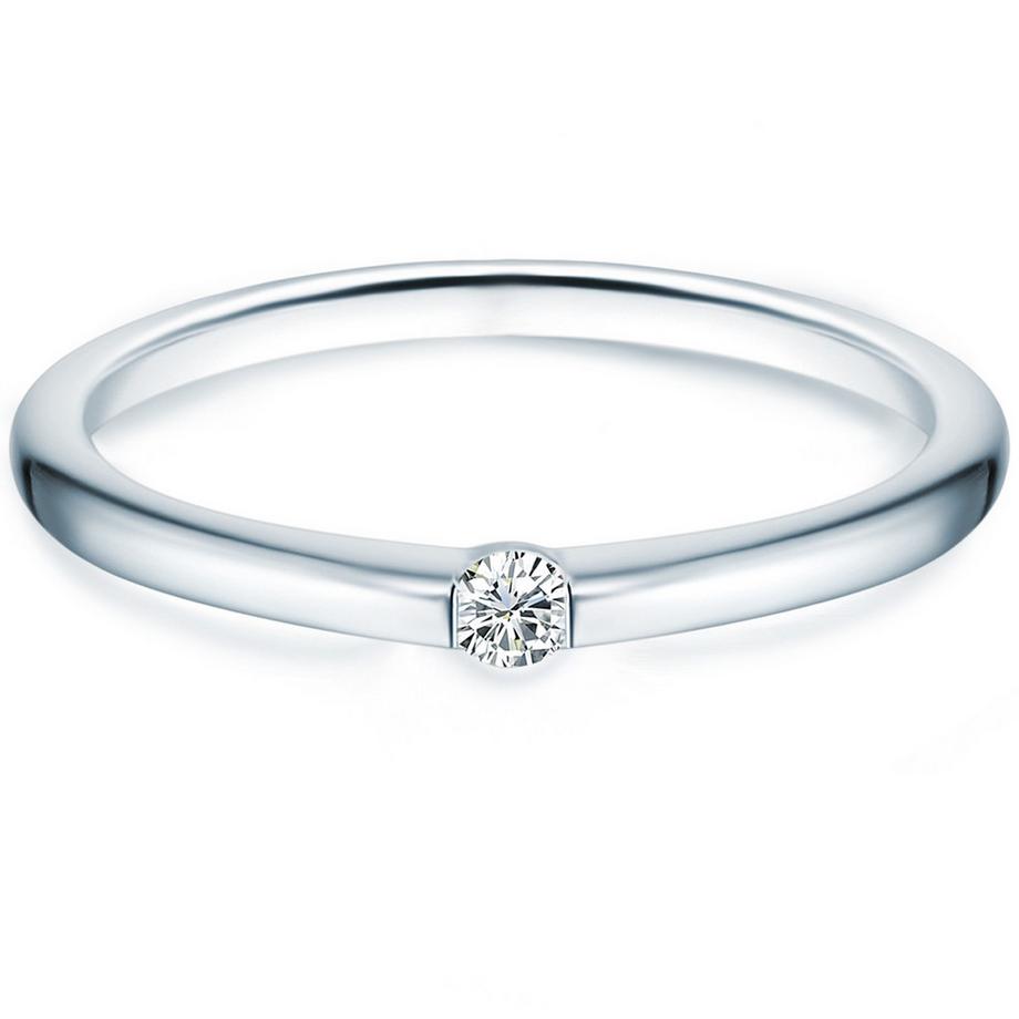 Ring Sterling Silber Zirkonia weiß