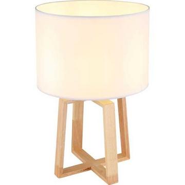 Lampada da tavolo Moritz legno marrone 1xE14