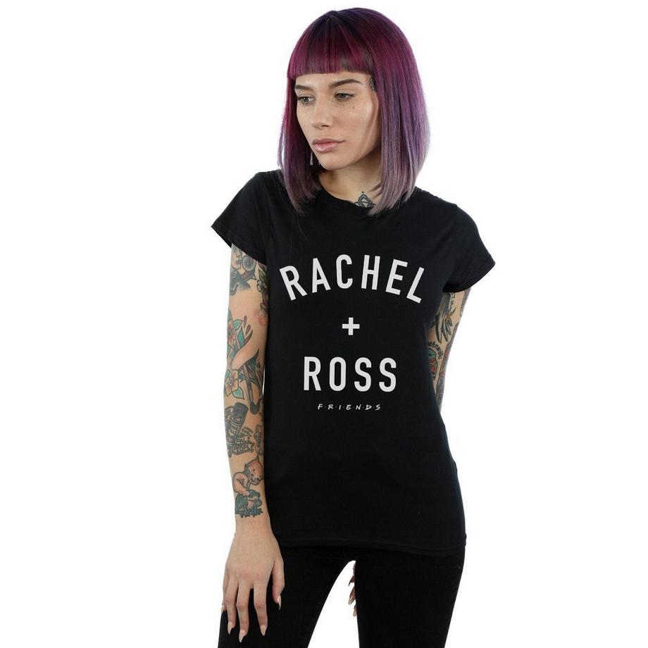 Friends Rachel und Ross bedrucktes T-Shirt  