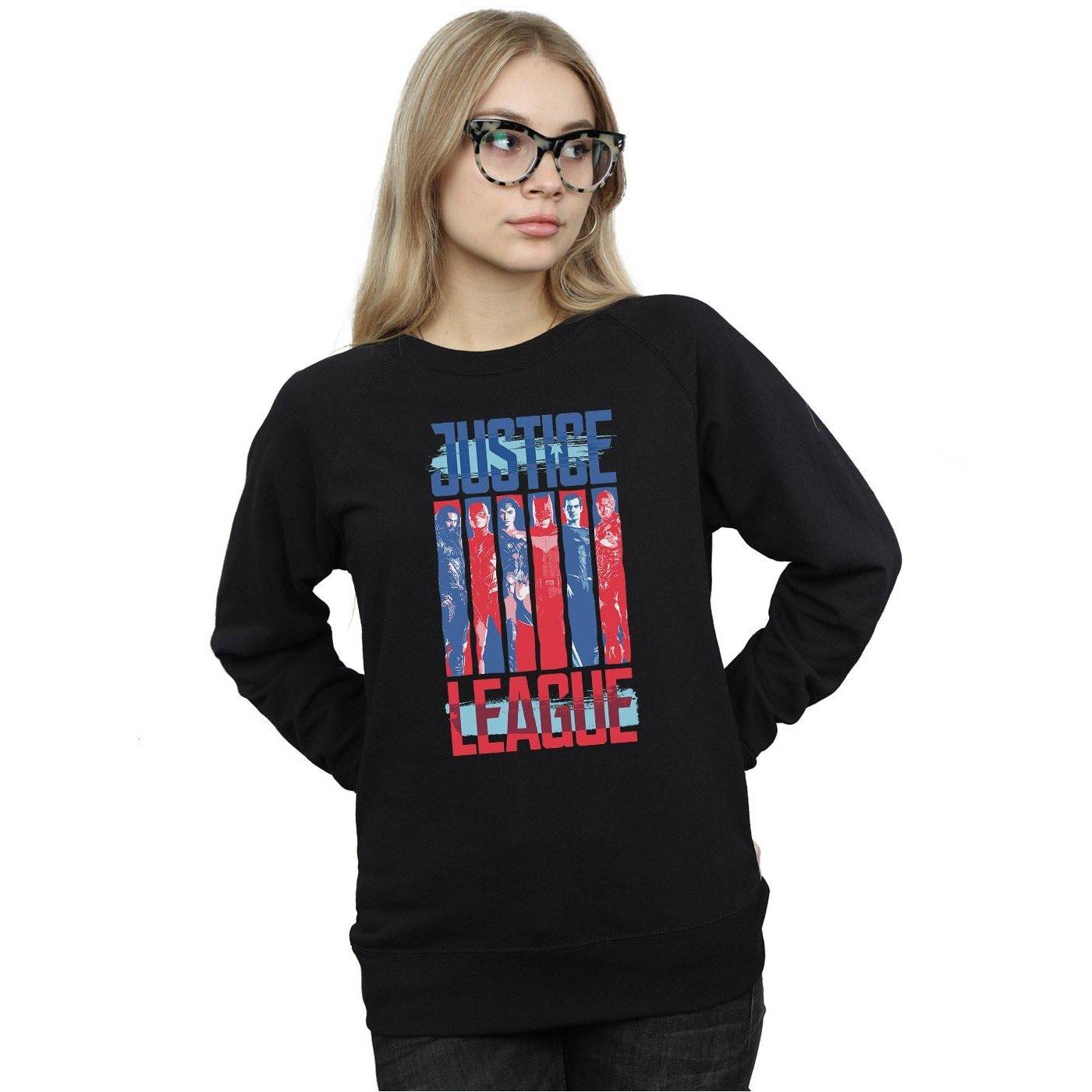 DC COMICS  Justice League Movie Team Flag Sweatshirt 