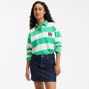 Gestreiftes Shirt mit Polokragen