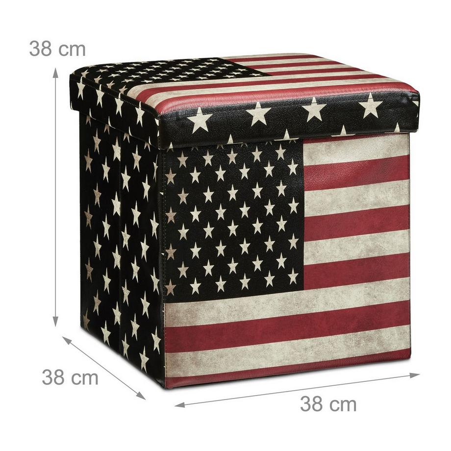 B2X Hocker mit Stauraum Trendmotiv  