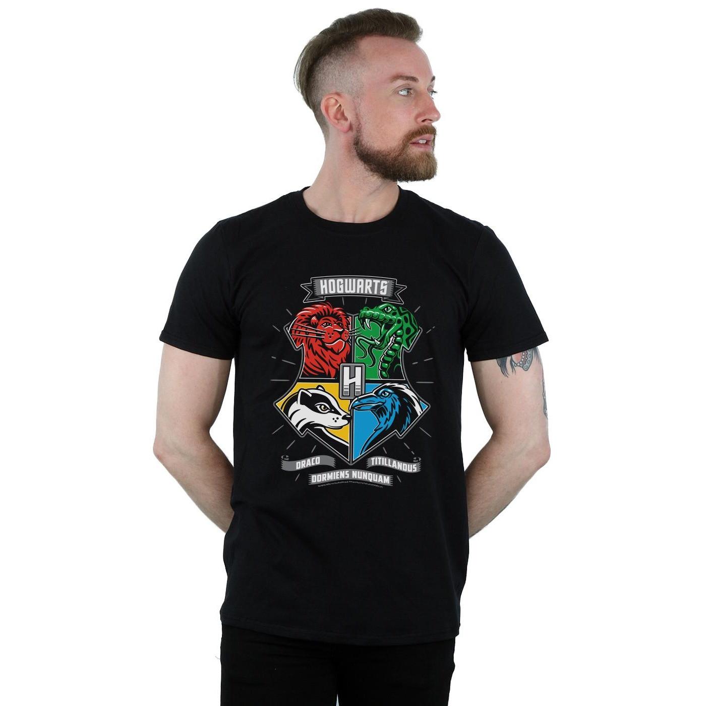 Harry Potter Hogwarts Wappen Kurzarm T-Shirt  