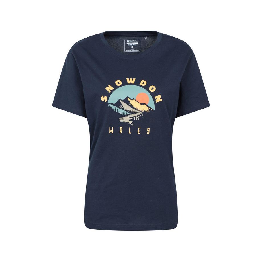 T-ShirtDécontracté Manches Courtes Motiftyle Imprimé Snowdon