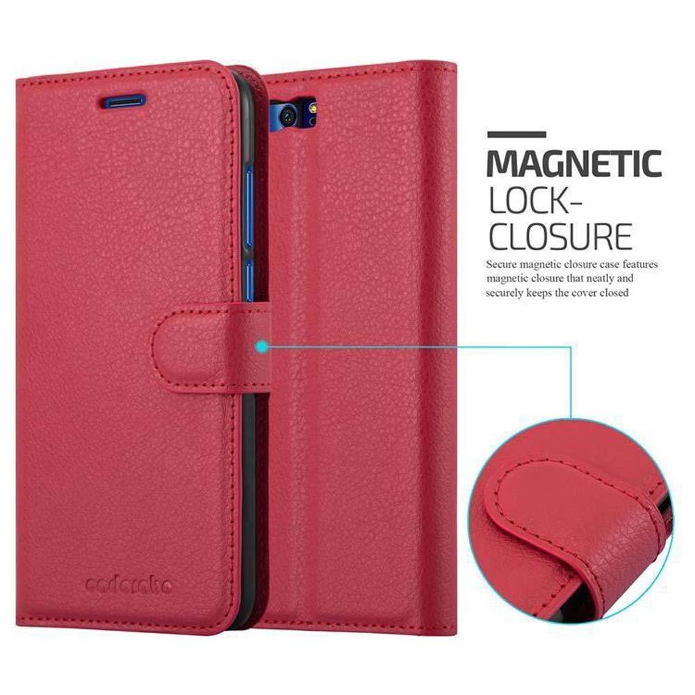 Cadorabo  Housse compatible avec Honor 9 - Coque de protection avec fermeture magnétique, fonction de support et compartiment pour carte 