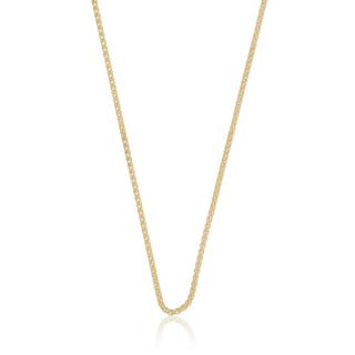 MUAU Schmuck  Collier Zopf Gelbgold 375, 1.65mm, 50cm 