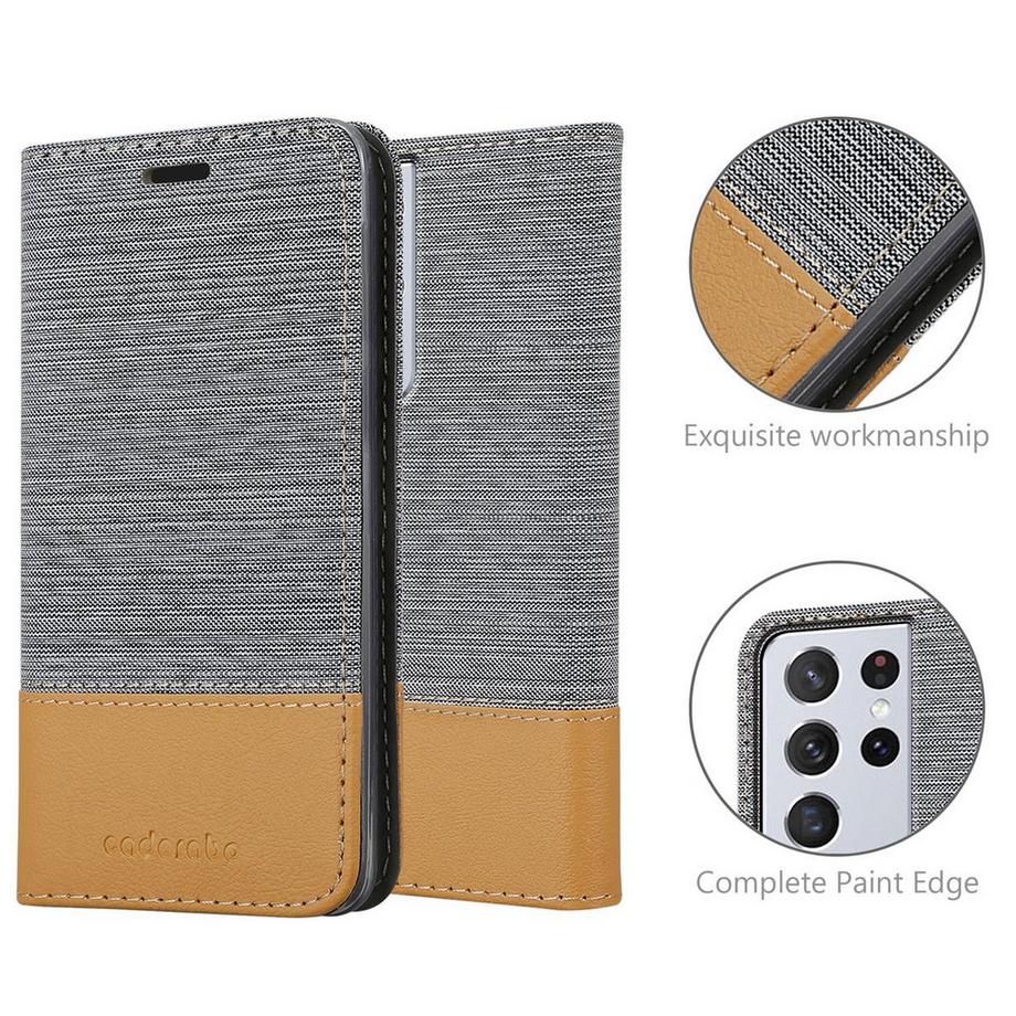 Cadorabo  Hülle für Samsung Galaxy S21 ULTRA Magnetverschluss, Kartenfach 