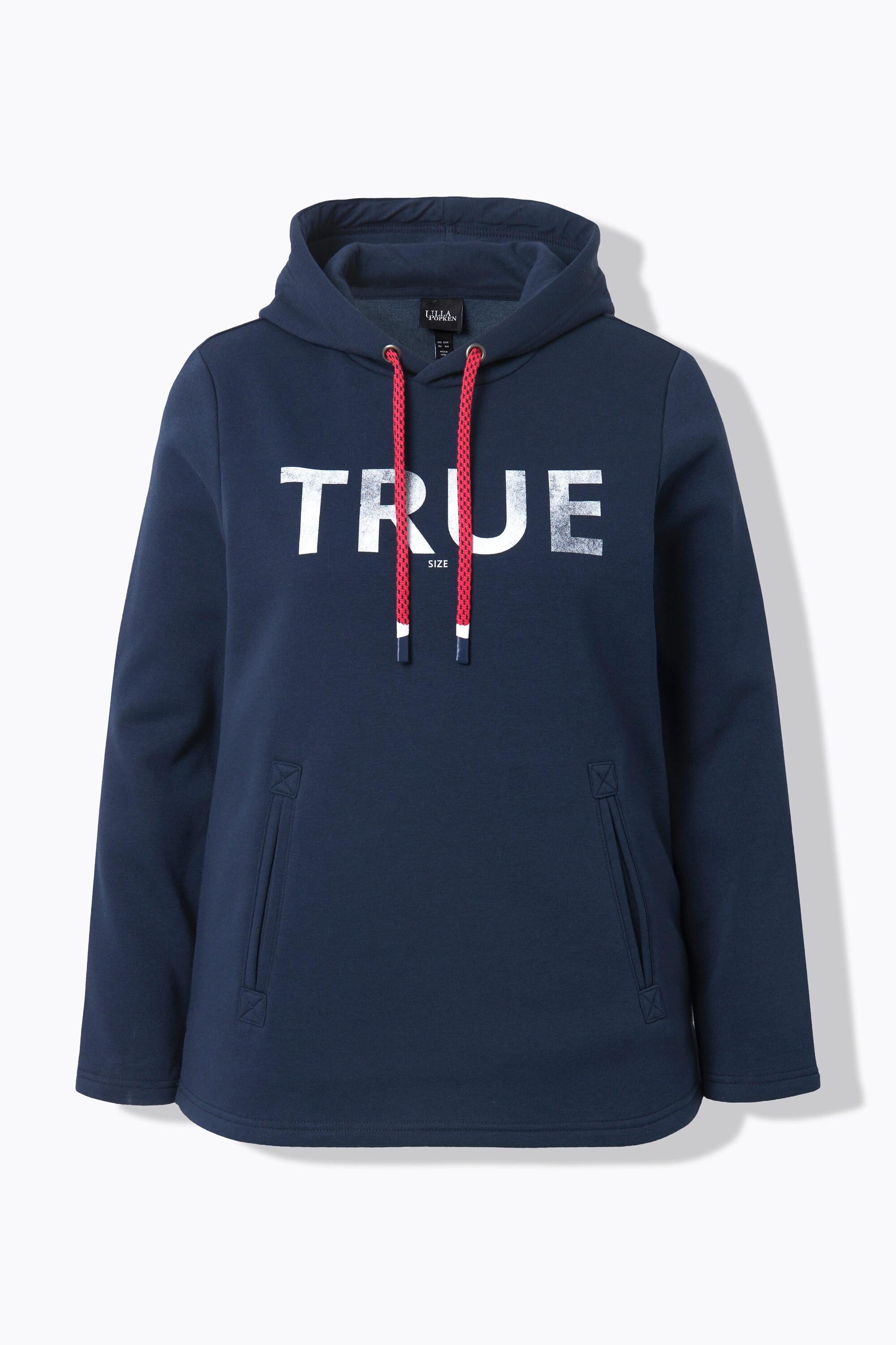 Ulla Popken  Hoodie, True, Kapuze, Kordel, Taschen, Langarm 