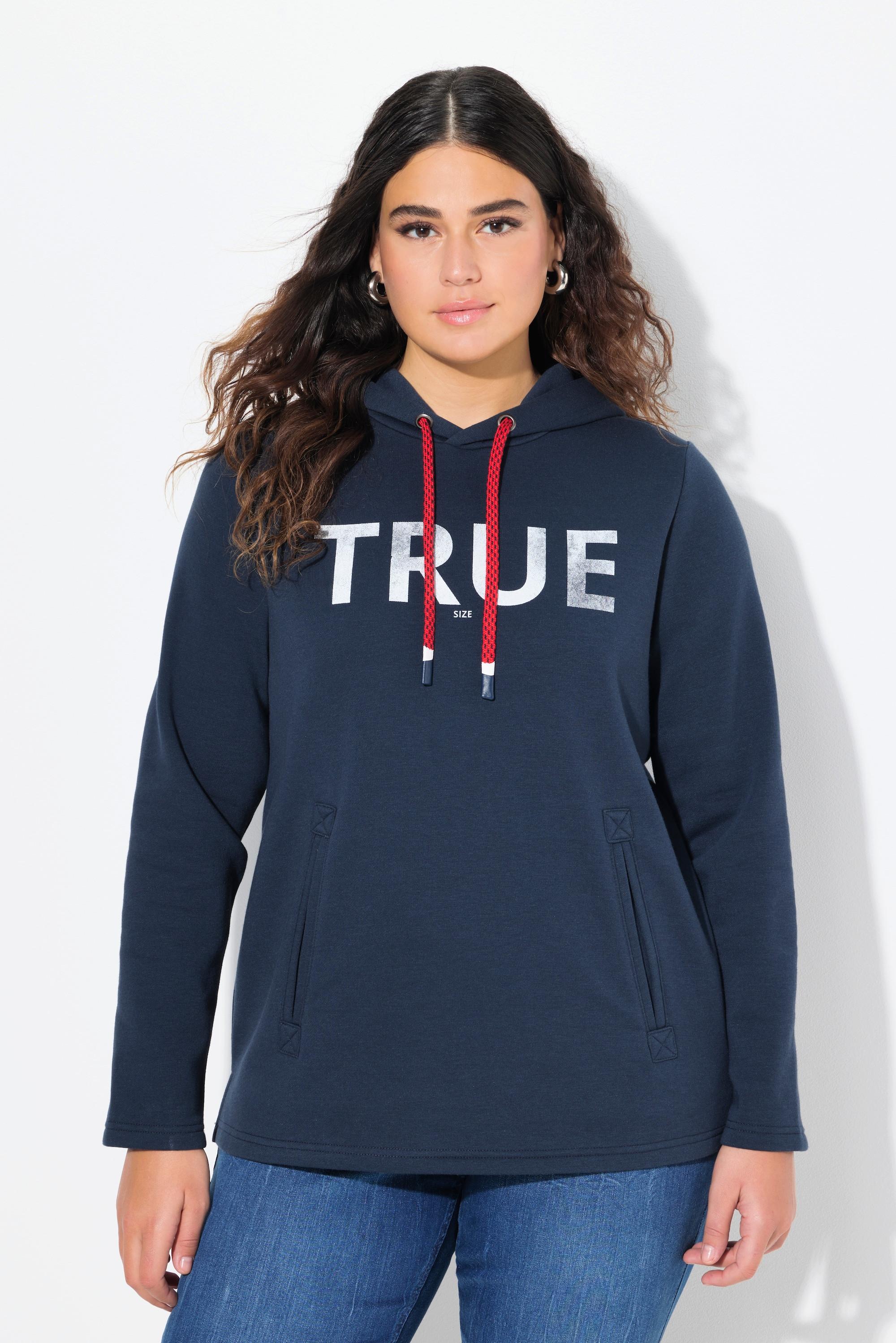 Ulla Popken  Hoodie, True, Kapuze, Kordel, Taschen, Langarm 