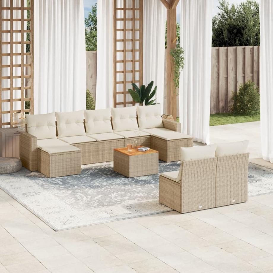 VidaXL Garten sofagarnitur poly-rattan  