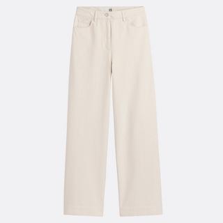 La Redoute Collections Weite High Waist Baumwoll-Twill Hose  
