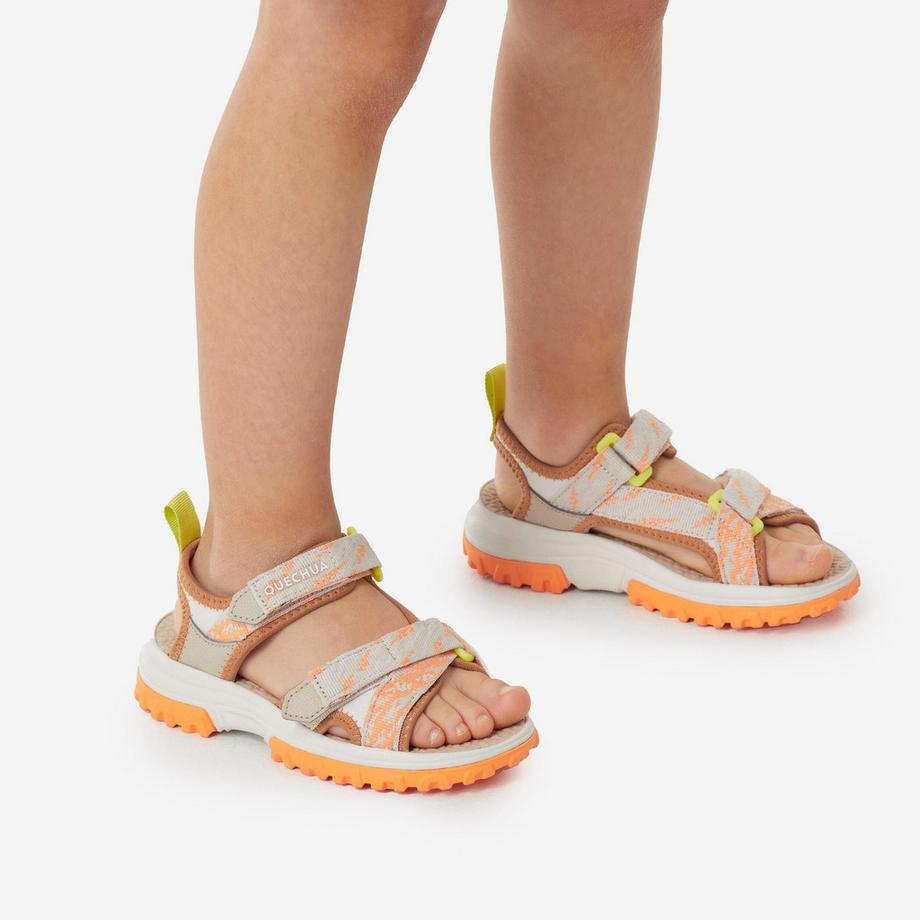 QUECHUA MH120 TW Kinder Wandersandalen Schwarz  