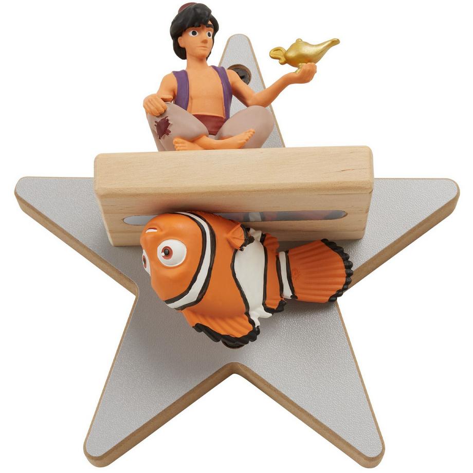 Tectake Wandregal MyLittleStory Star, für bis zu 25 Tonies, magnetisch, doppelseitige Metallstreifen  