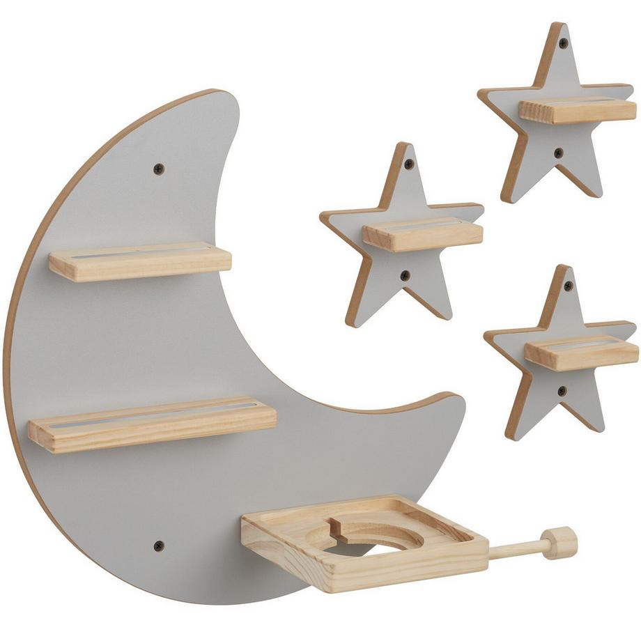 Étagère Tonie MyLittleStory Star pour un maximum de 25 Tonies, compatibles avec les Toniebox 1 et 2