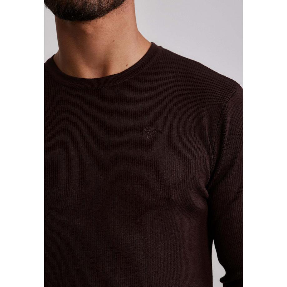 Sik Silk Knitted Langarmshirt  