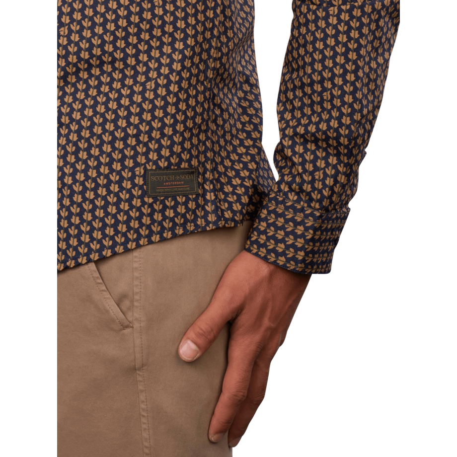 Scotch & Soda  Shirt Slim Fit Micro AOP 