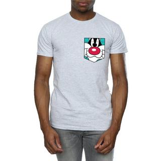 LOONEY TUNES Sylvester the Cat T-Shirt Stampata  