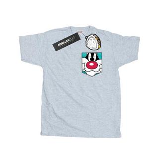 LOONEY TUNES Sylvester the Cat T-Shirt Stampata  