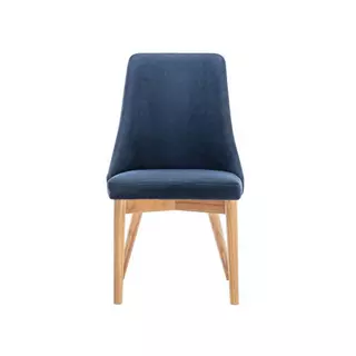 Vente-unique Stuhl 2erSet Stoff Kautschukholz  AGLANE  Blau