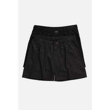 Boxershorts, 2er-Pack, Jersey, weite Form