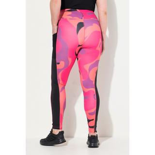 Ulla Popken Leggings sportivi a vita alta riciclati ad asciugatura rapida  