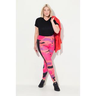 Ulla Popken Leggings sportivi a vita alta riciclati ad asciugatura rapida  