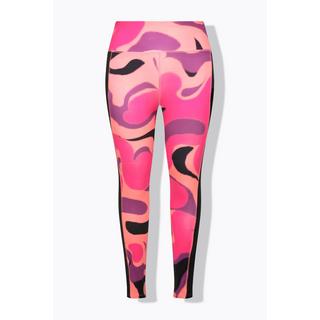 Ulla Popken Leggings sportivi a vita alta riciclati ad asciugatura rapida  