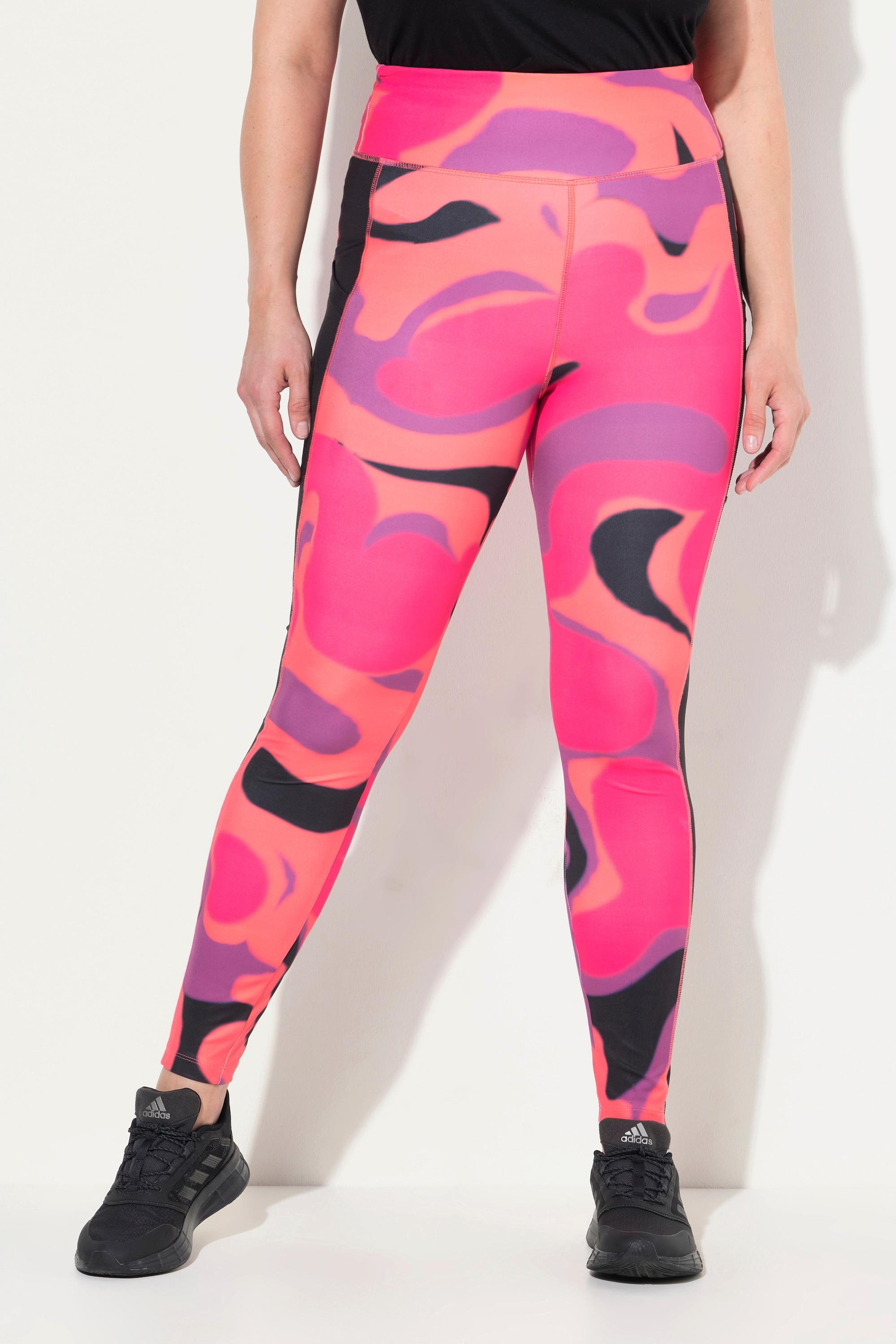 Ulla Popken Leggings sportivi a vita alta riciclati ad asciugatura rapida  