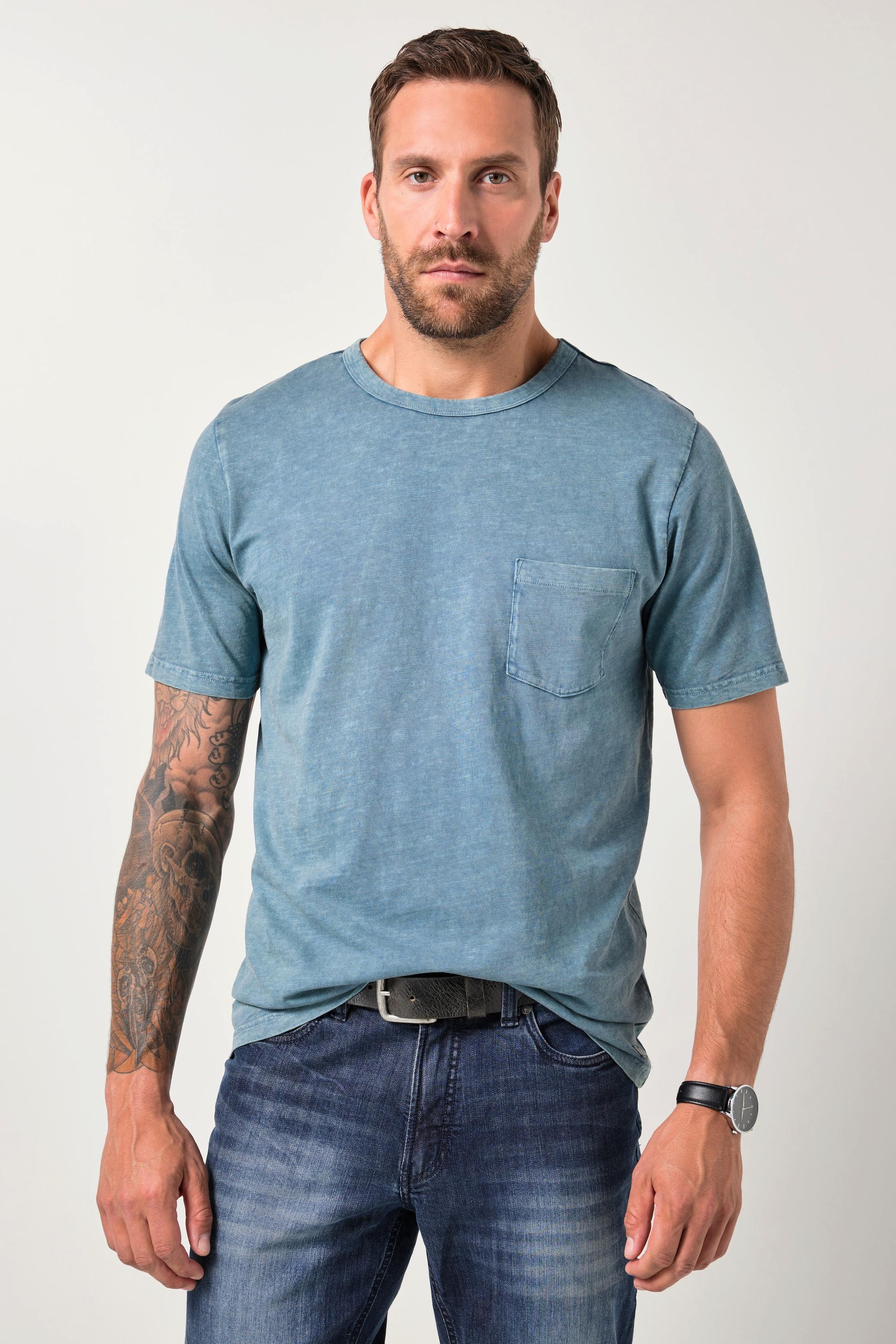 JP1880 T-shirt Manches Courtes Poche Poitrine Style Vintage  