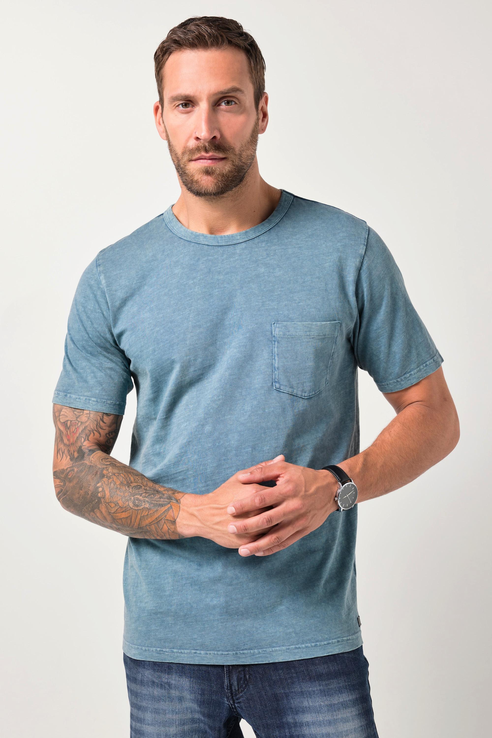 JP1880 T-shirt Manches Courtes Poche Poitrine Style Vintage  